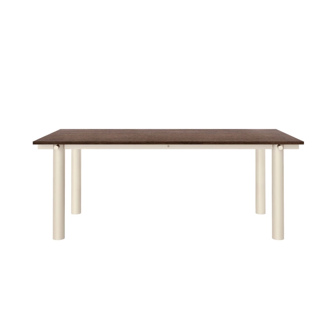 Table ATURA 200x90 Chêne Foncé Pieds Gris FERM LIVING