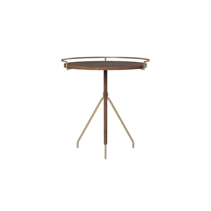 Table d'appoint guéridon UMANOFF Noyer AUDO COPENHAGEN