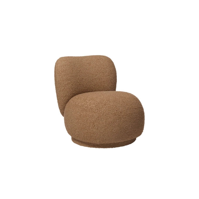 Fauteuil RICO Piccolo Pivotant Marron FERM LIVING