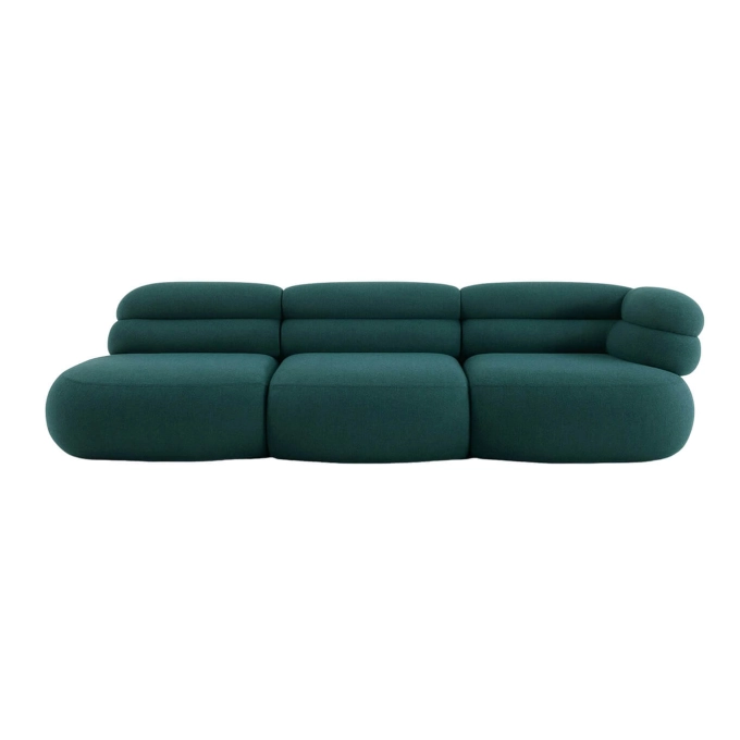 Sofa BIBONI open composition Stellium Midnight Teal KNOLL