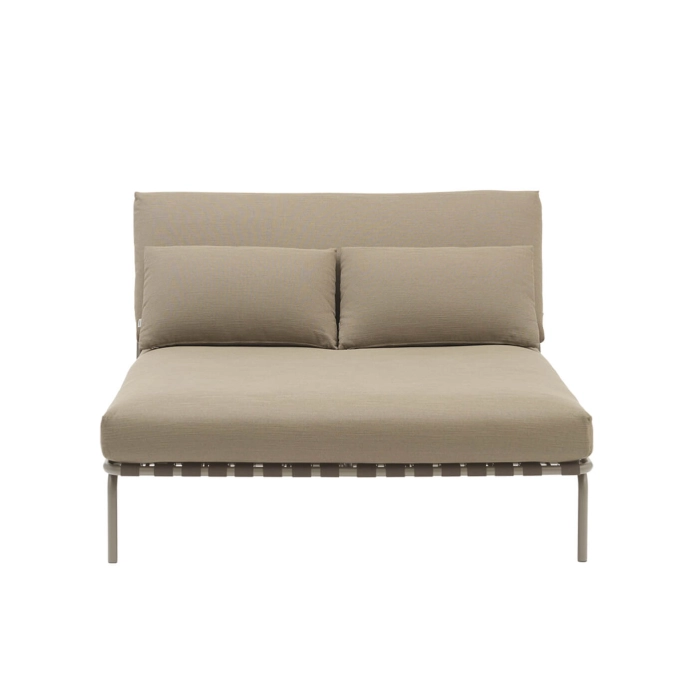 Outdoor Bench and Sunlounger SETTLE Weave 5/Taupe MUUTO