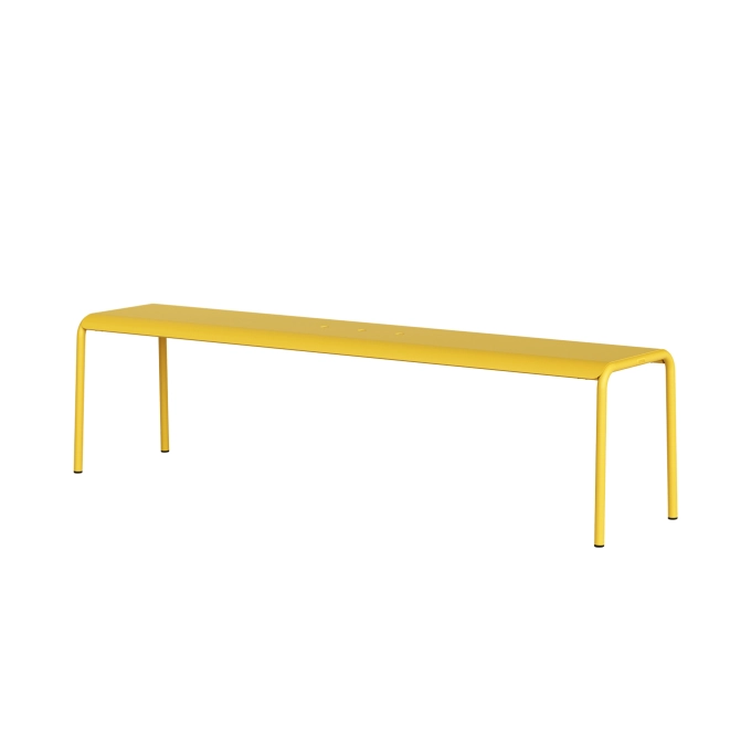 Outdoor Bench PANORAMA Sun Yellow L 170 TIPTOE