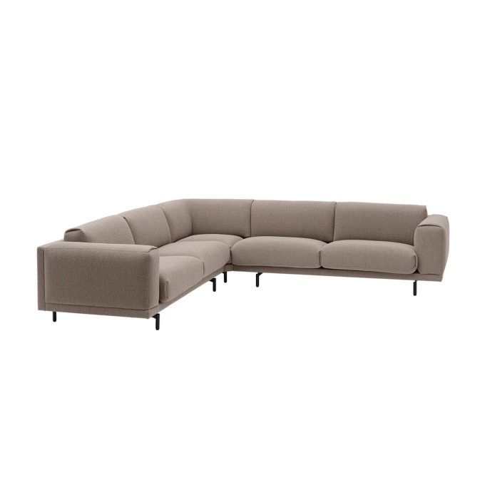 Canapé REST CORNER pieds métal Hearth 6 MUUTO