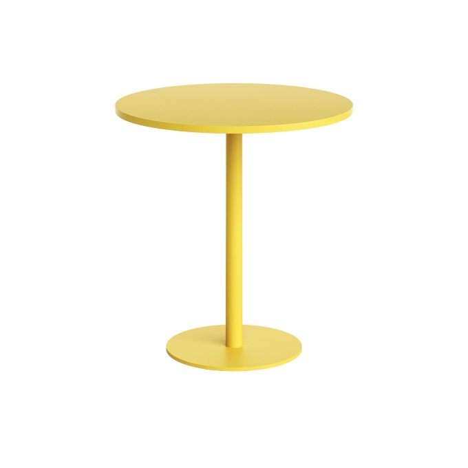 Table extérieure MOKA OUTDOOR Jaune Soleil Ø 70 TIPTOE