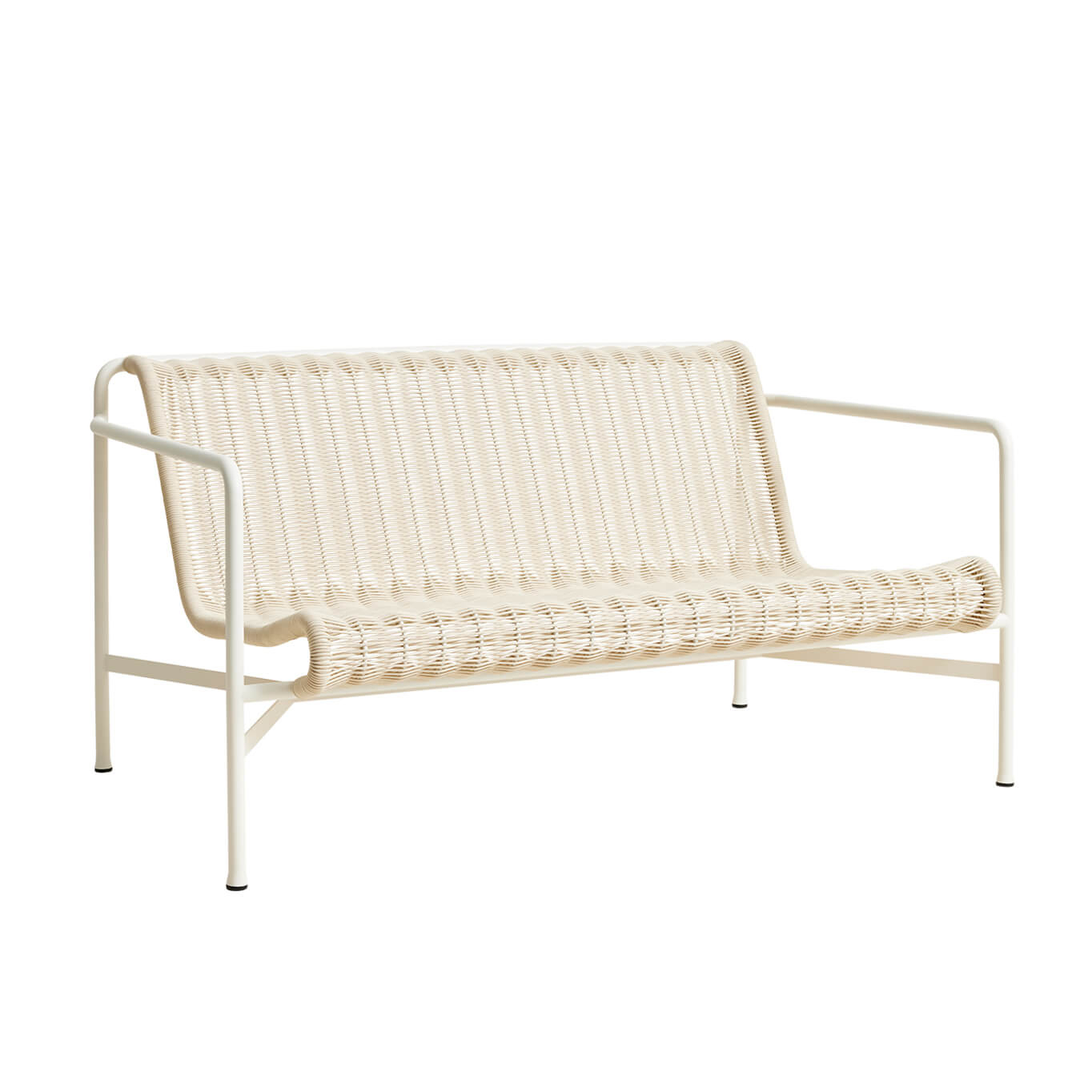 Outdoor Sofa PALISSADE CORD Lounge Sofa Cream white HAY