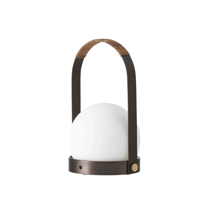 Portable Lamp CARRIE Portable Brass Burnished/ Leather AUDO COPENHAGEN