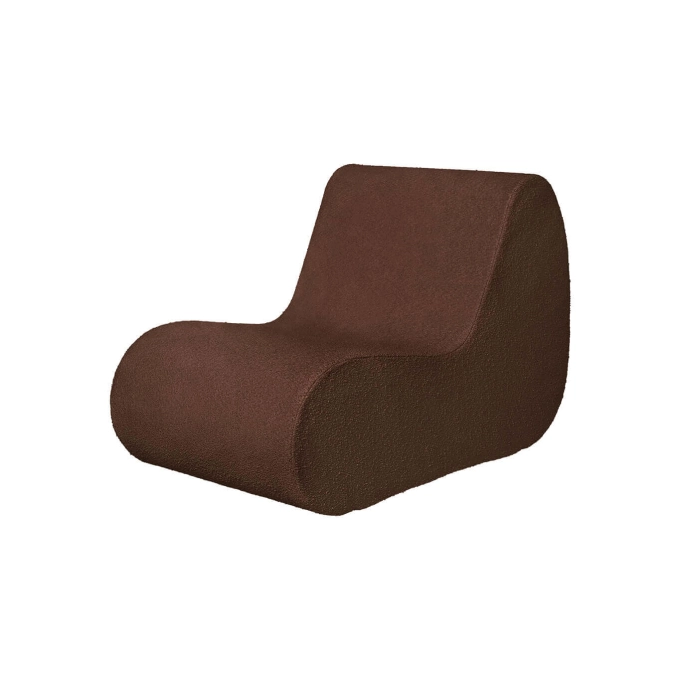 Outdoor Lounge Chair ROULI H 76 Brown FERM LIVING