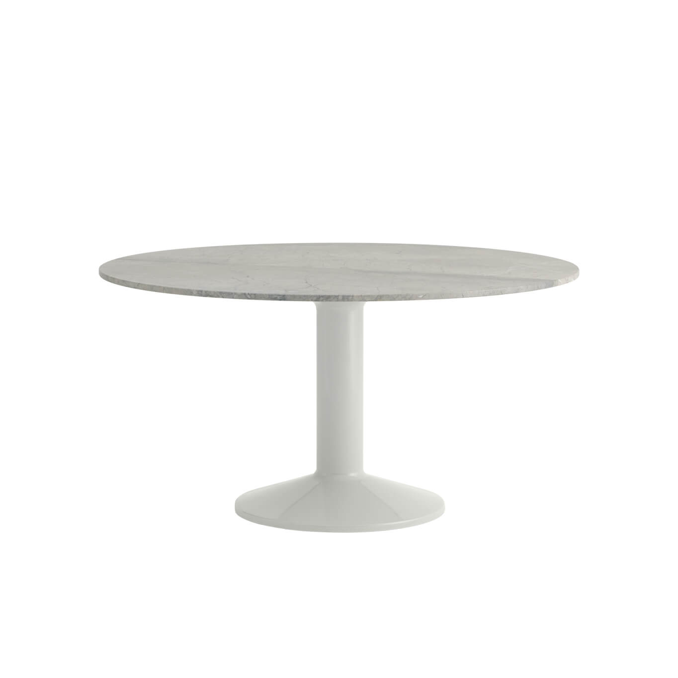 Table MIDST Ø 140 Marbre gris/gris MUUTO