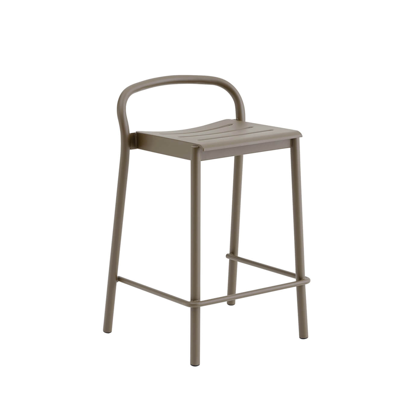 Bar Stool LINEAR STEEL Taupe MUUTO
