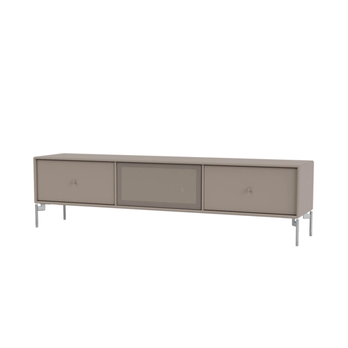 Meuble TV OCTAVE V pieds chrome Truffe MONTANA