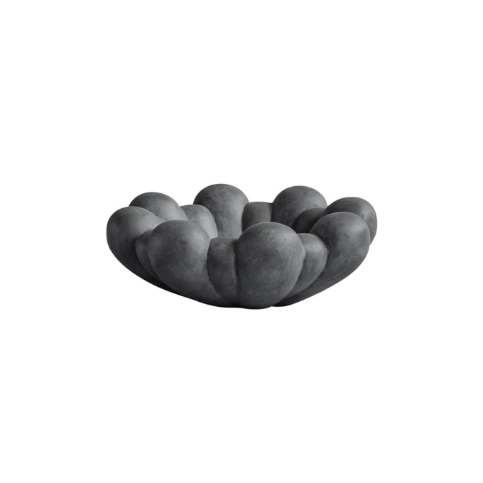 Centre de table & corbeille BLOOM TRAY big Gris foncé 101 COPENHAGEN