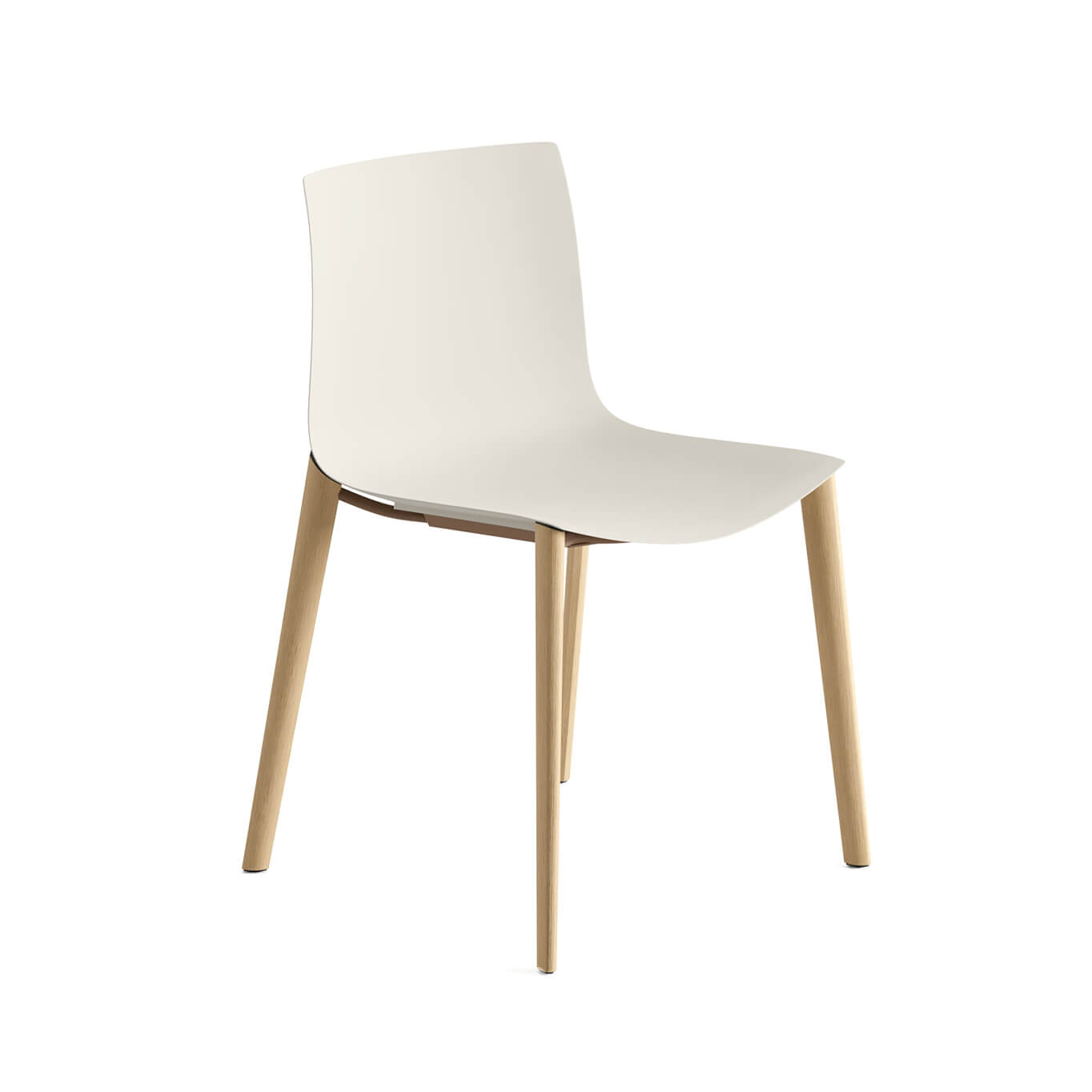 Chaise CATIFA RE 46 Pieds bois Ivoire ARPER