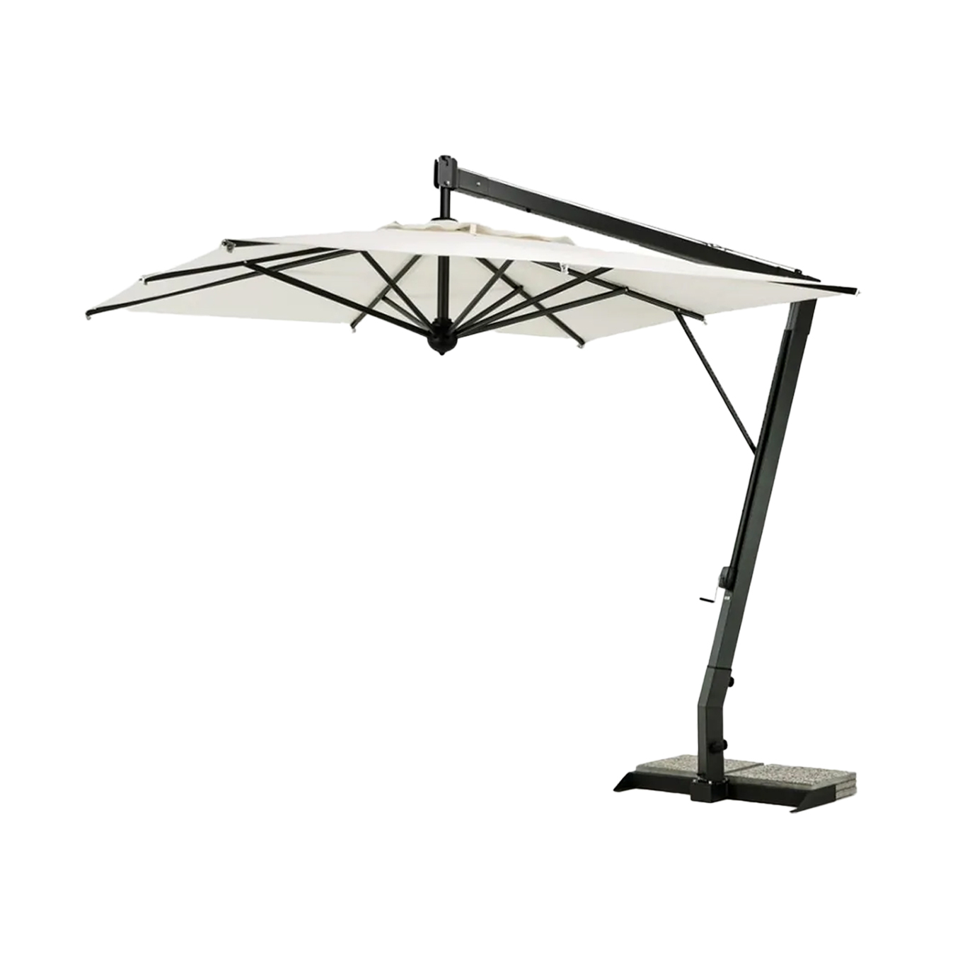 Outdoor Accessories SALENTO Sunshade with side pole Graphite aluminium UNOPIÙ