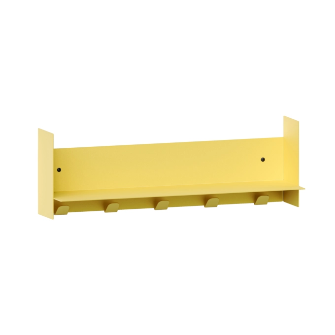 Shelving PLI Naples Yellow with coat racks L 60 TIPTOE