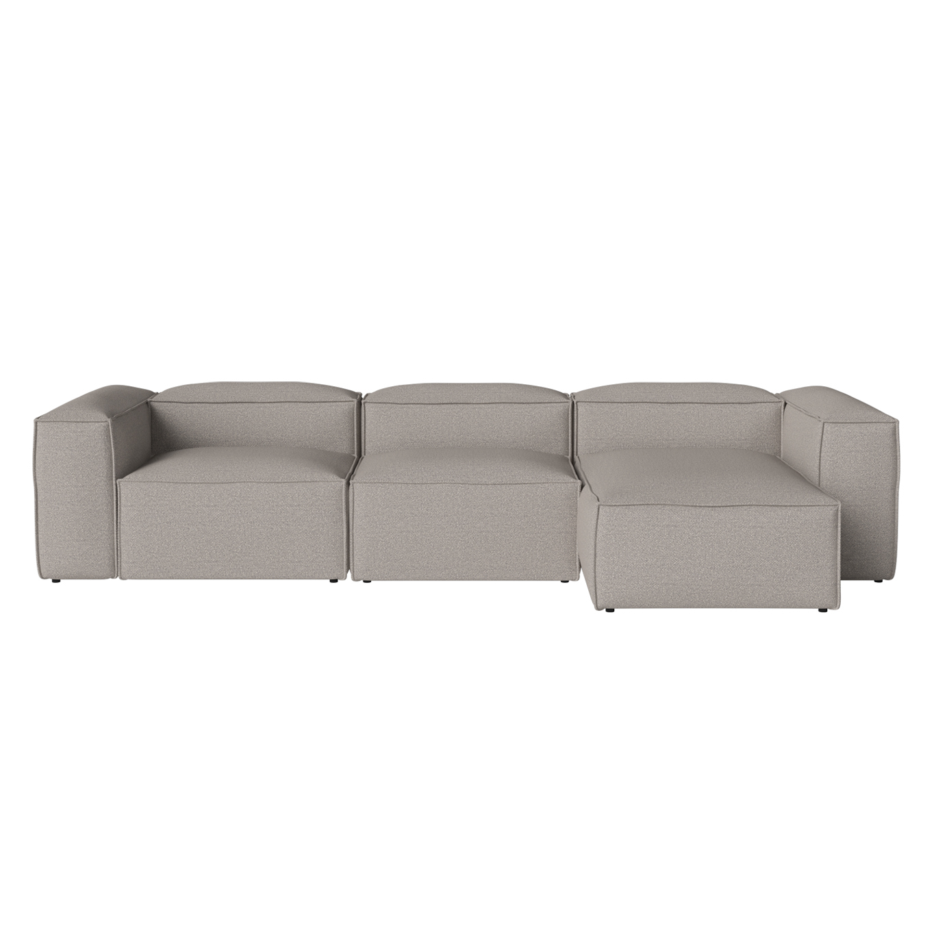 Canapé COSIMA Chaise Longue Droite 340x100 Monza Grey-White BOLIA