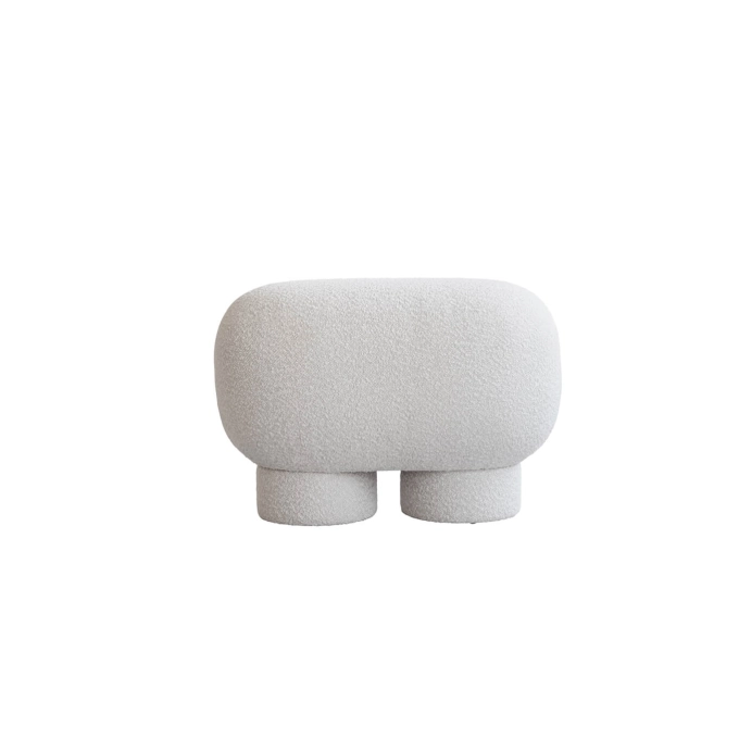 Pouffe BIG FOOT tall Off white bouclé 101 COPENHAGEN