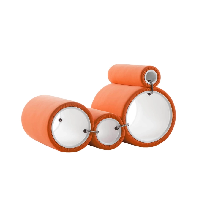 Fauteuil TUBE CHAIR Bielastico Orange CAPPELLINI