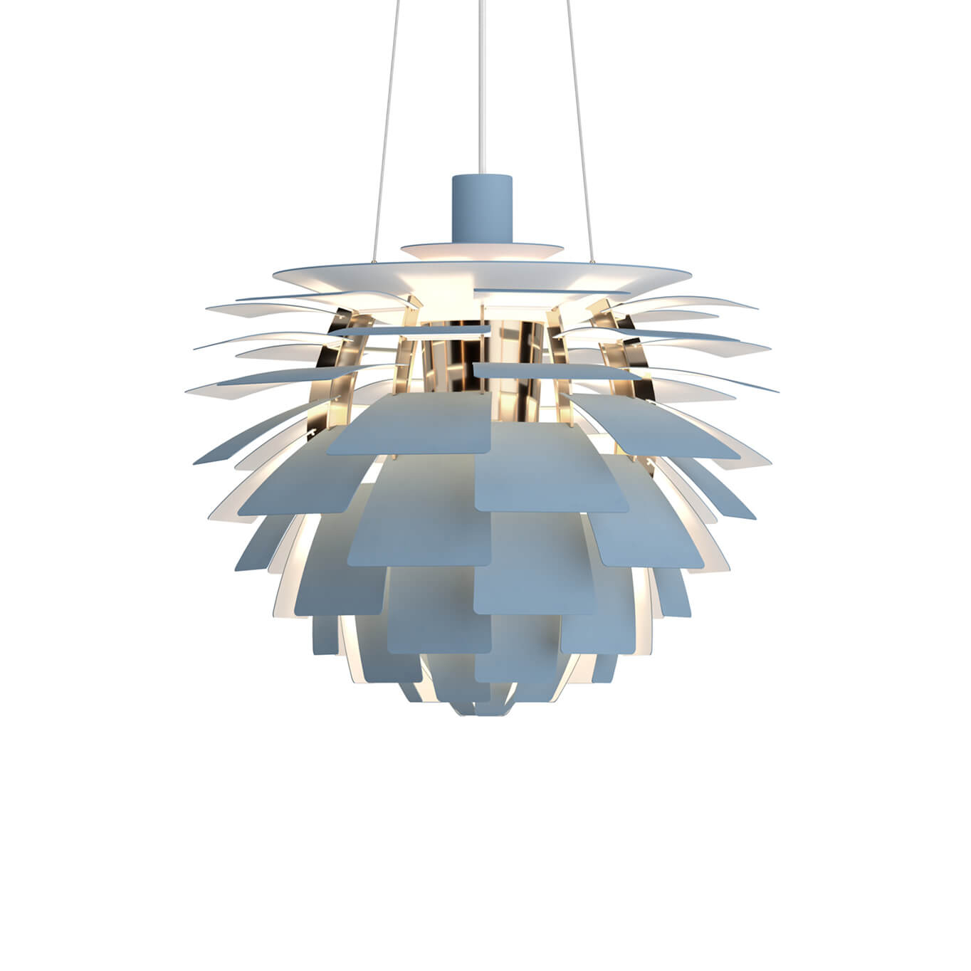 Suspension PH Artichoke Ø48 cm Bleu Cendré / Laiton