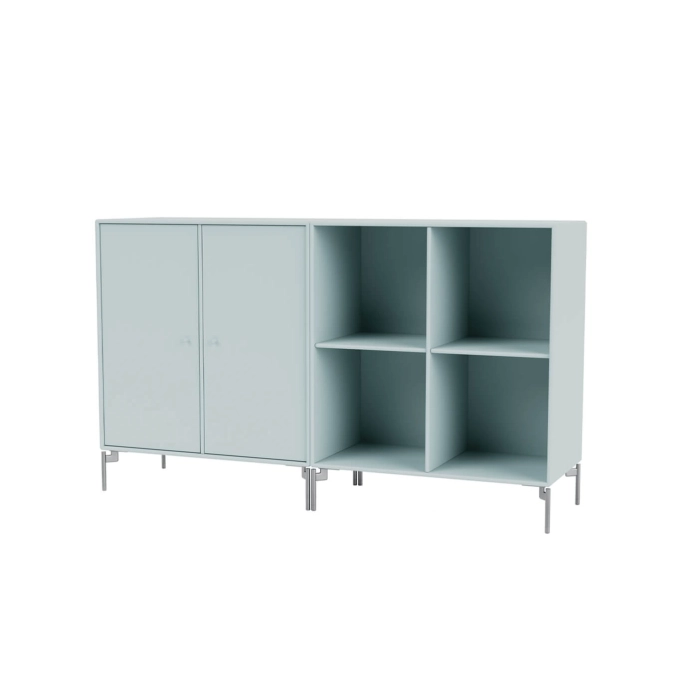 Meuble de rangement PAIR pieds chrome Silex MONTANA