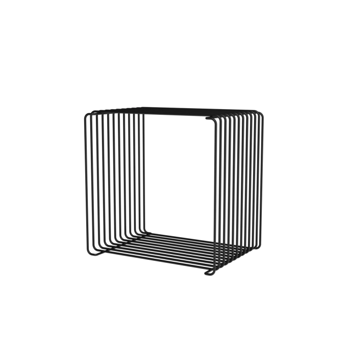 Shelving PANTON WIRE square Black MONTANA