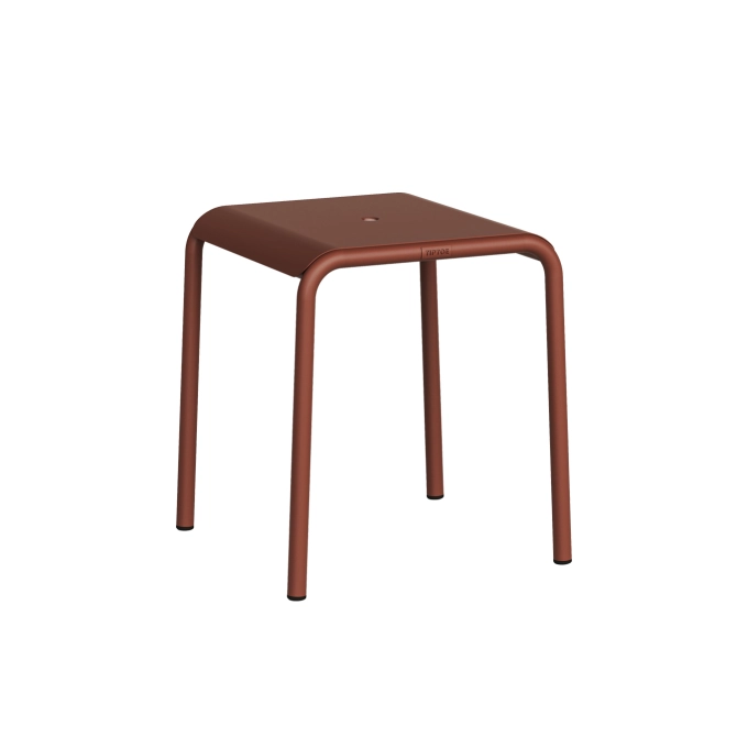 Tabouret extérieur PANORAMA Rouge Brique TIPTOE