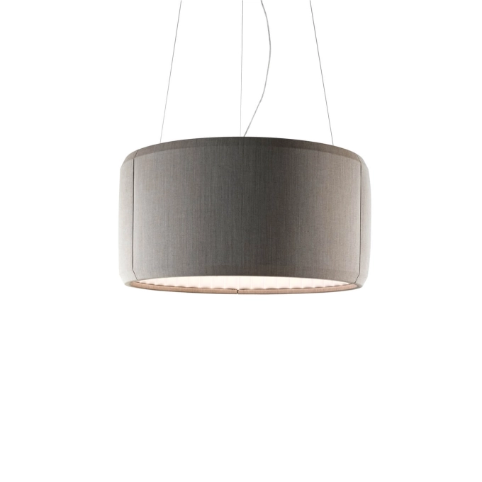 Suspension SILENZIO Ø 90 Gris clair LUCEPLAN