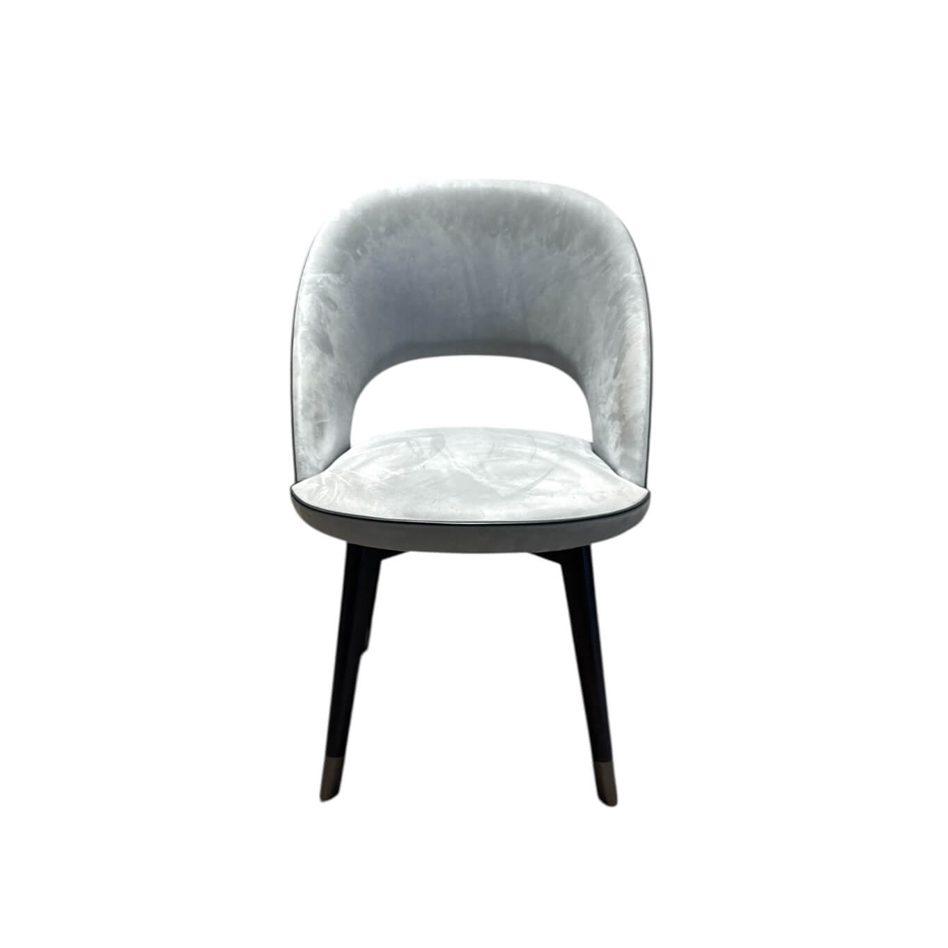 Chaise COLETTE Cuir Kashmir Ciment BAXTER MADE IN ITALY