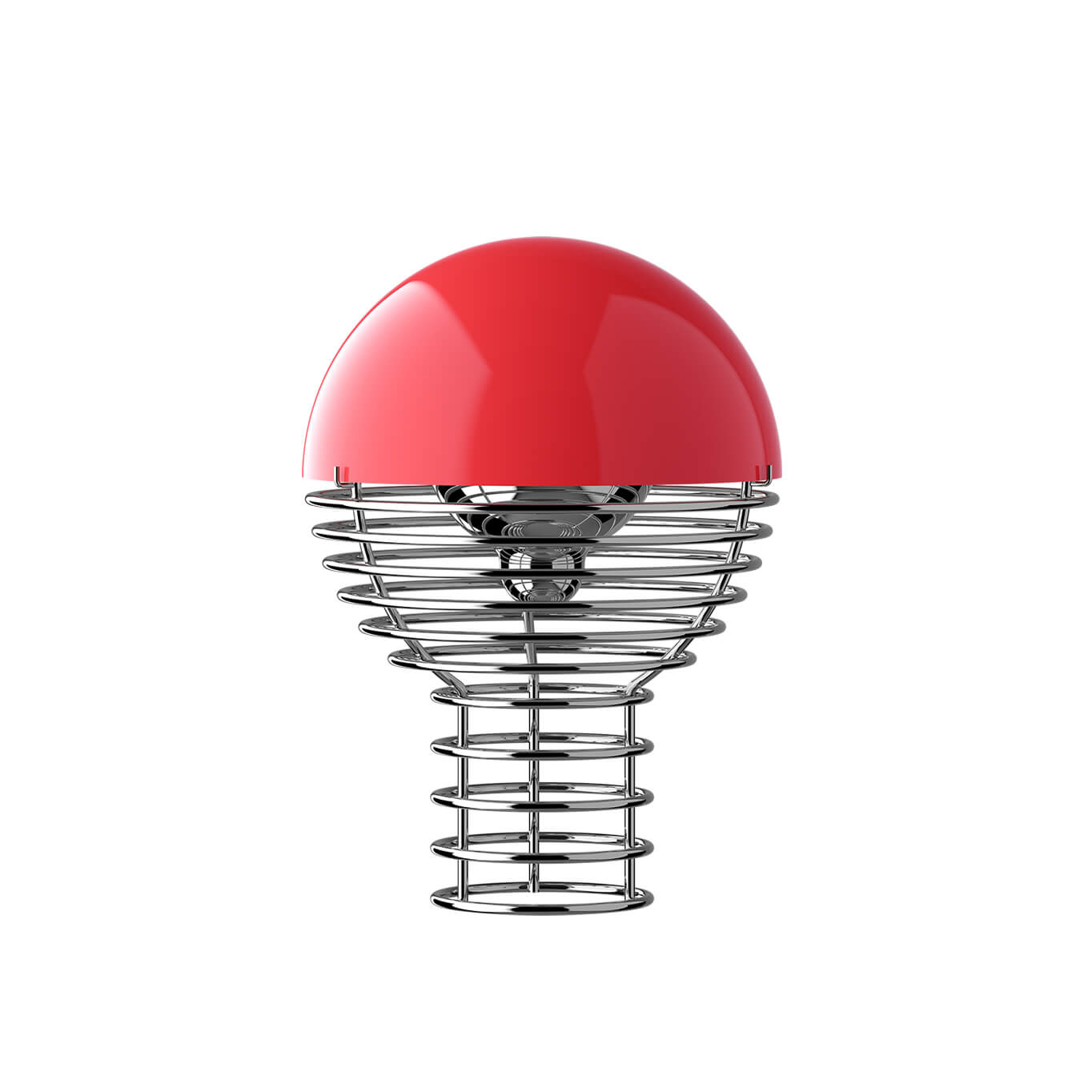 Lampe sans fil WIRE PORTABLE Ø 18 Rouge VERPAN