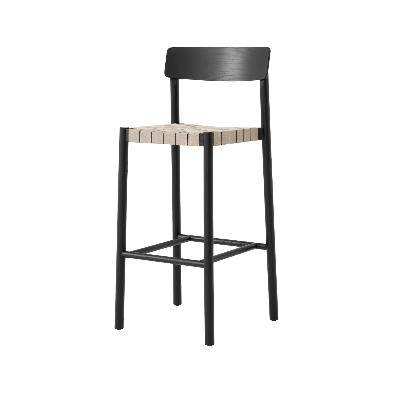 Bar Stool BETTY TK15 Black ash / Natural AND TRADITION