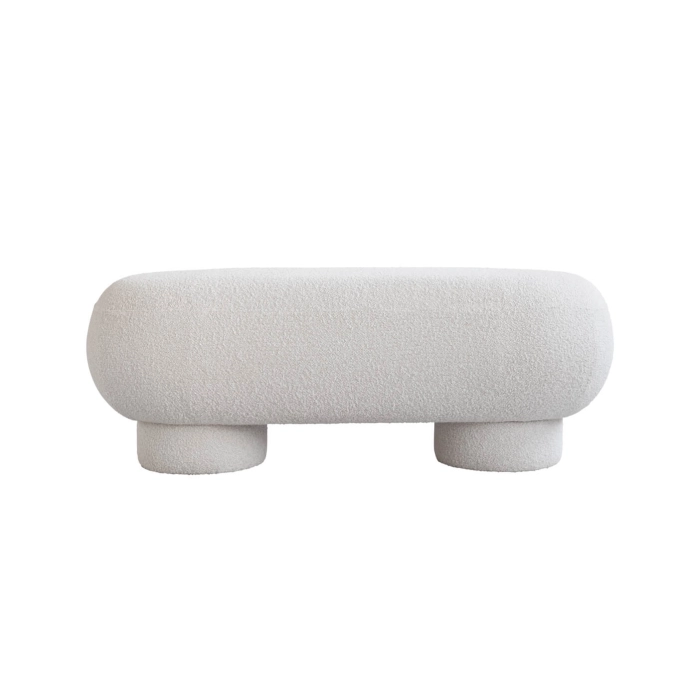 Pouf BIG FOOT bouclé Blanc cassé 101 COPENHAGEN