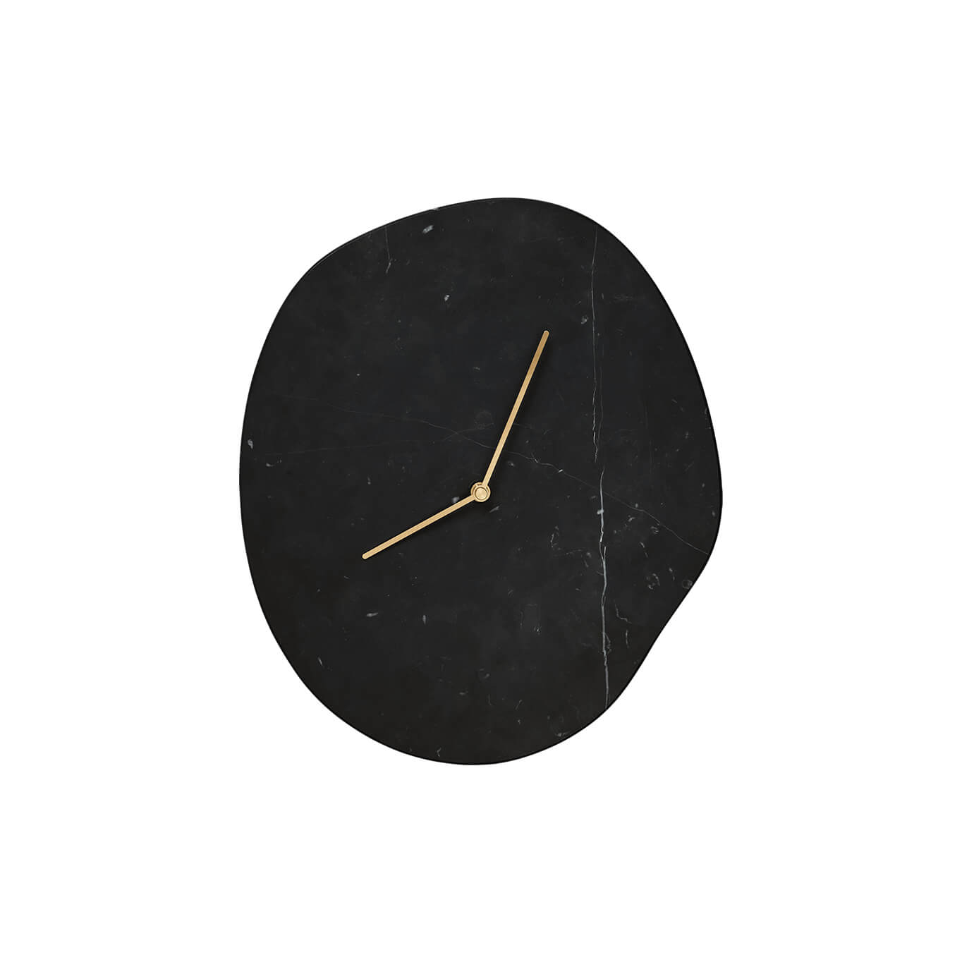Clock MELT Black Marble FERM LIVING
