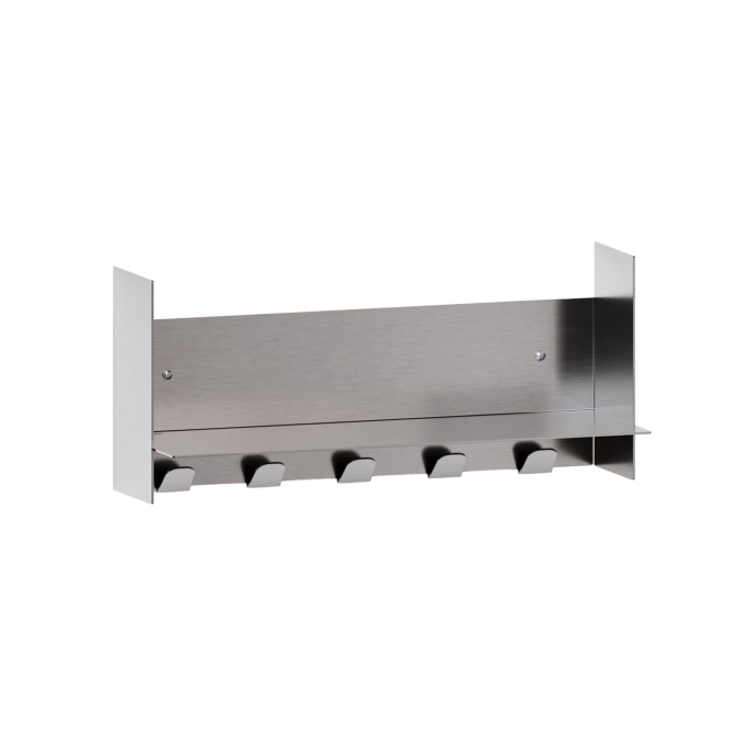 Etagère PLI CORE Acier Inoxydable avec porte-manteaux L 45 TIPTOE