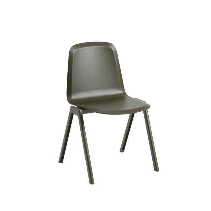 Dining Chair BRINK A dark olive legs Dark Olive Oak MUUTO