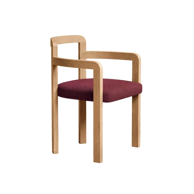 Dining Chair CAMPA Oak / Quantum 40520 ZANOTTA