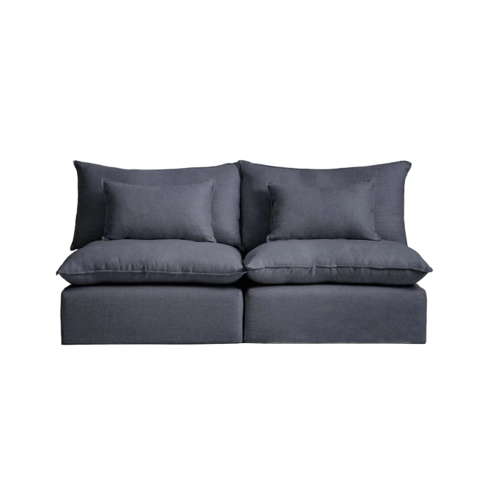 ANARELA modulable 3 places Lin Gris Foncé KAVE HOME