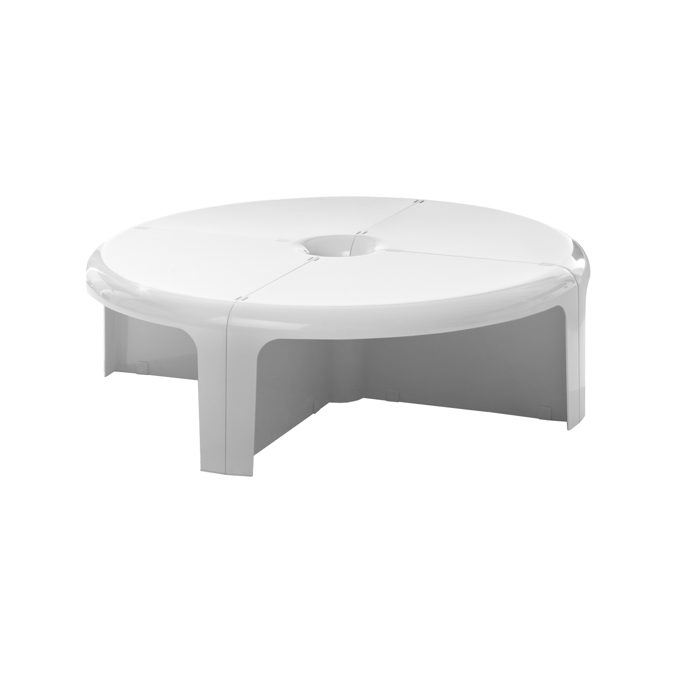 Table basse 4/4 Blanc B-LINE