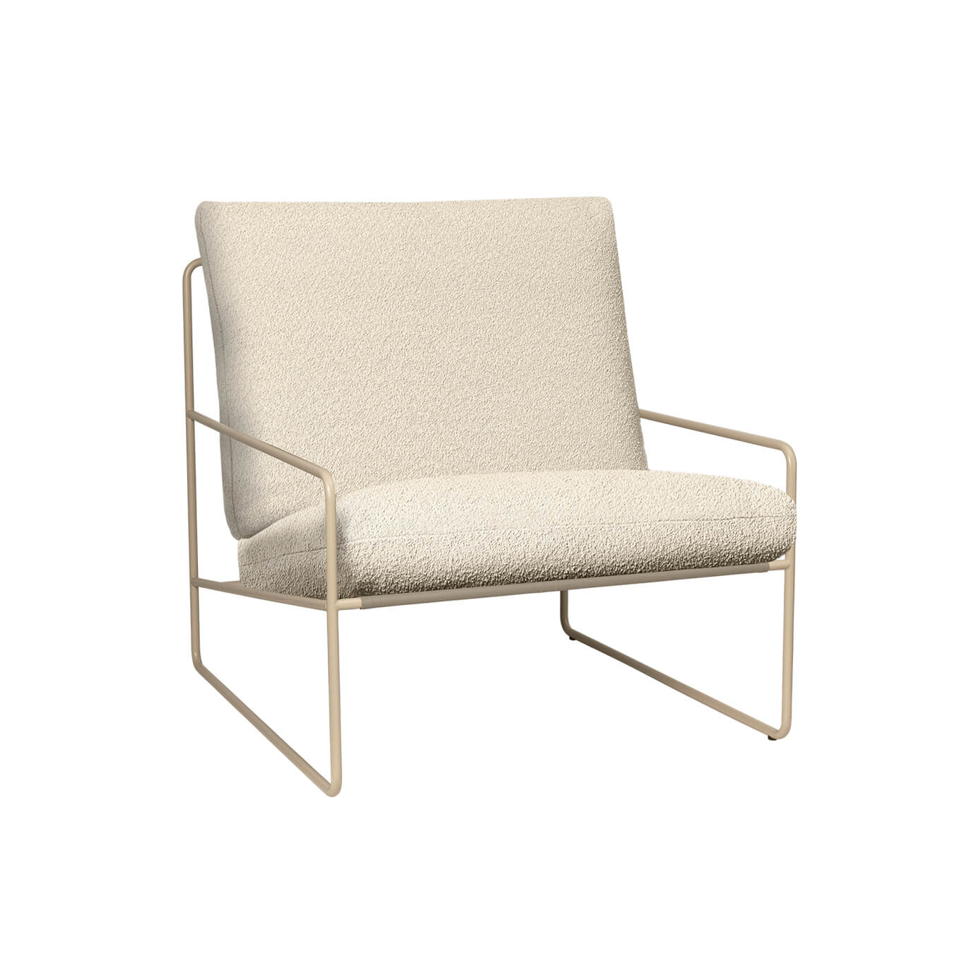Outdoor Lounge Chair DESERT PURE BOUCLÉ Off-white FERM LIVING