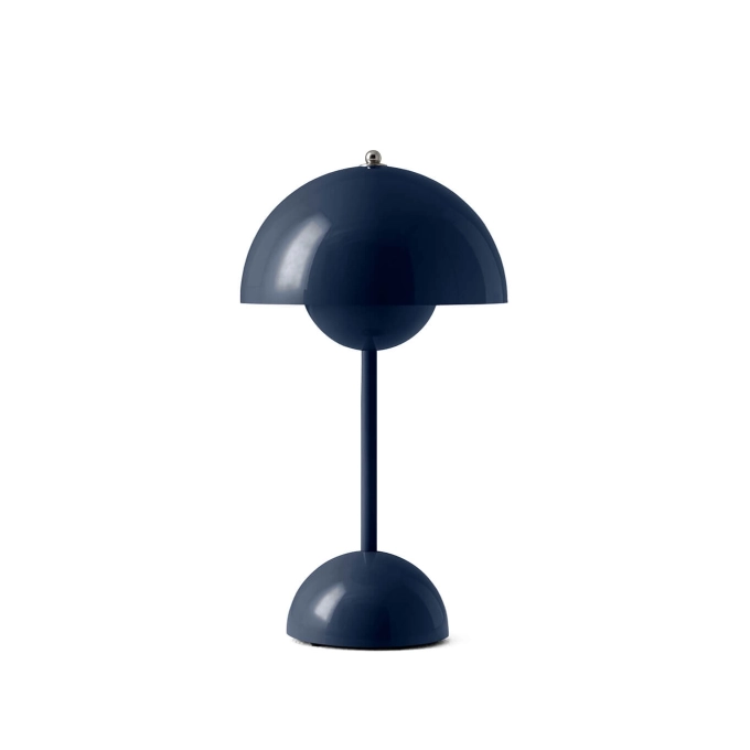 Lampe à poser FLOWERPOT VP9 sans fil Bleu acier AND TRADITION