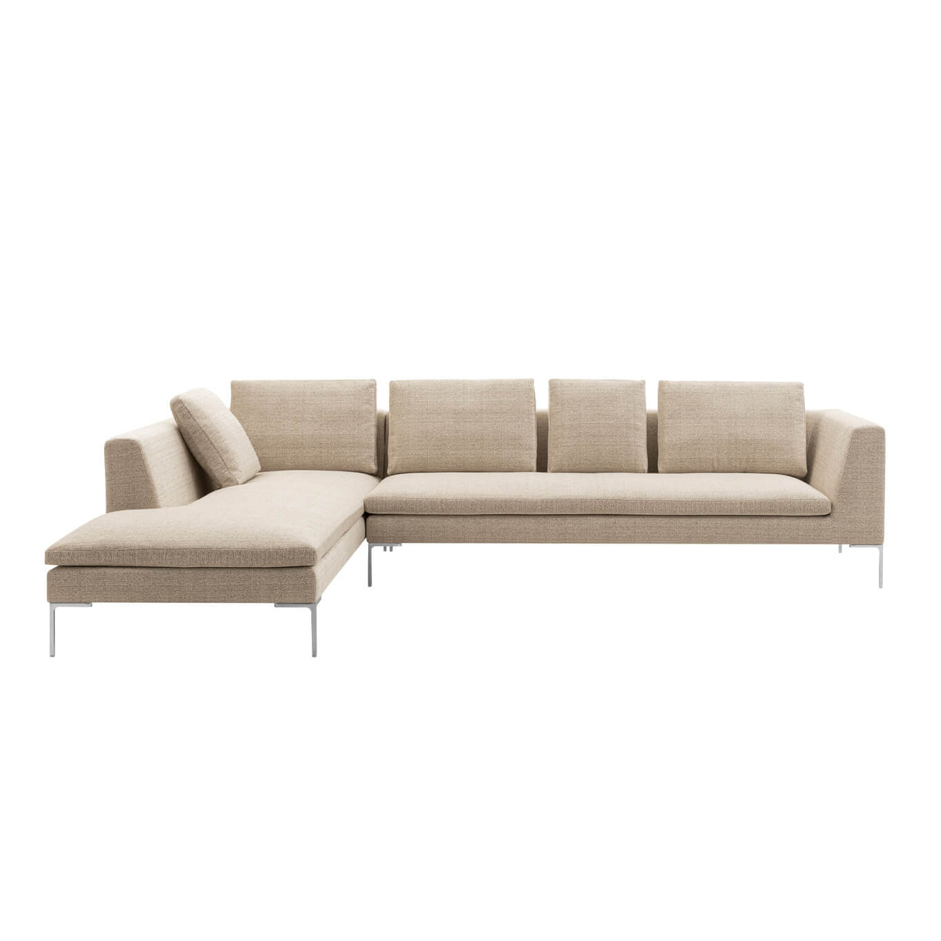 CHARLES angle gauche Chenille Elettra Ecru B&B ITALIA
