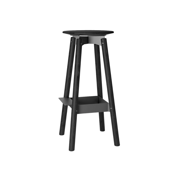 Contract Stool BA Stool for FOCUS Booth Black BERLIN ACOUSTICS