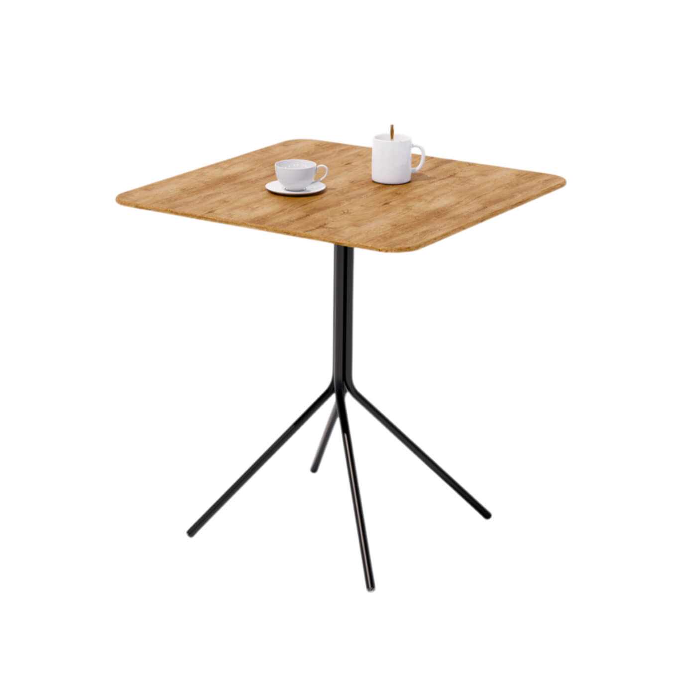 Table KOMBU 84 Carrée Chêne Noir NOMA