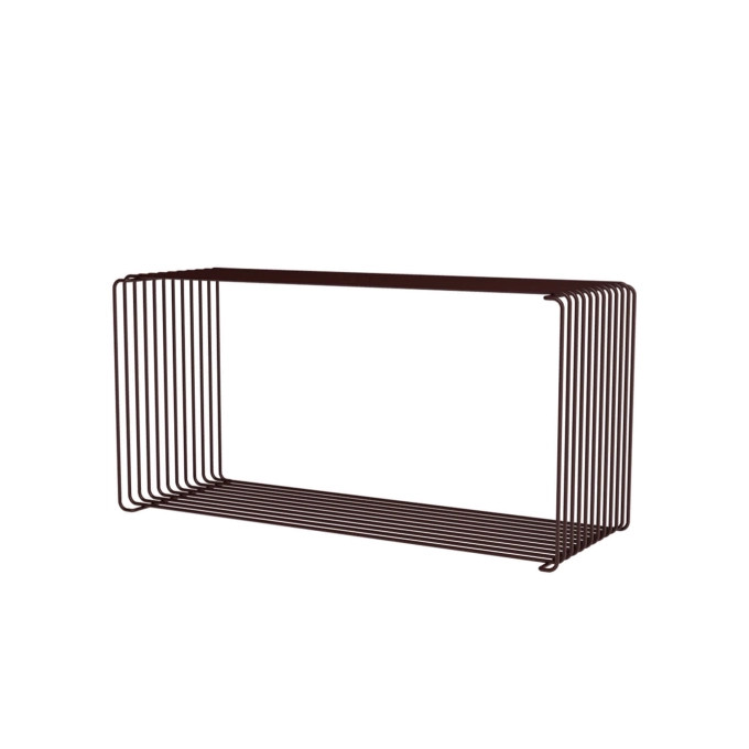 Shelving PANTON WIRE rectangle Black-Red MONTANA