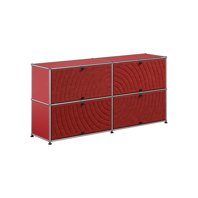 Storage Unit USM HALLER M68 Ruby Red/Soft Panel Red USM HALLER