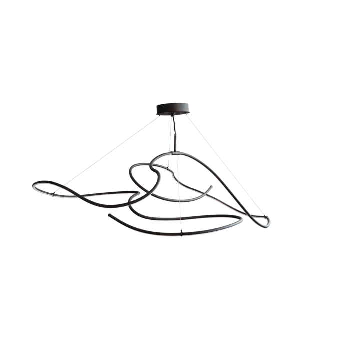 Pendant Light GHOST CHANDELIER BIG Burned black 101 COPENHAGEN