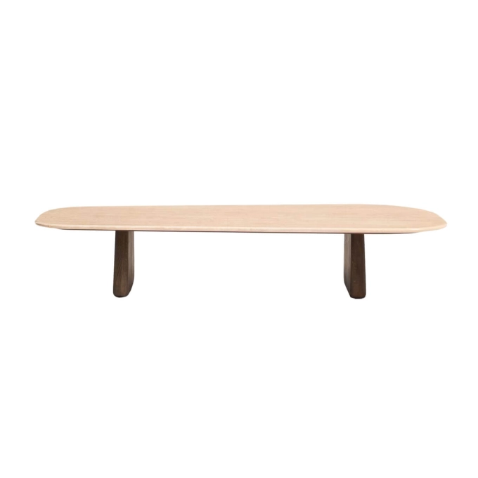 PIRITA Travertin Beige / Chêne Foncé KAVE HOME