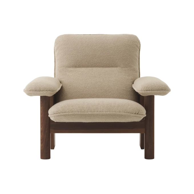 Easy chair BRASILIA High Back Dark Oak/ Audo Bouclé 02 AUDO COPENHAGEN