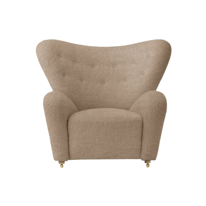 Easy chair THE TIRED MAN Oak/ Logan Flint AUDO COPENHAGEN