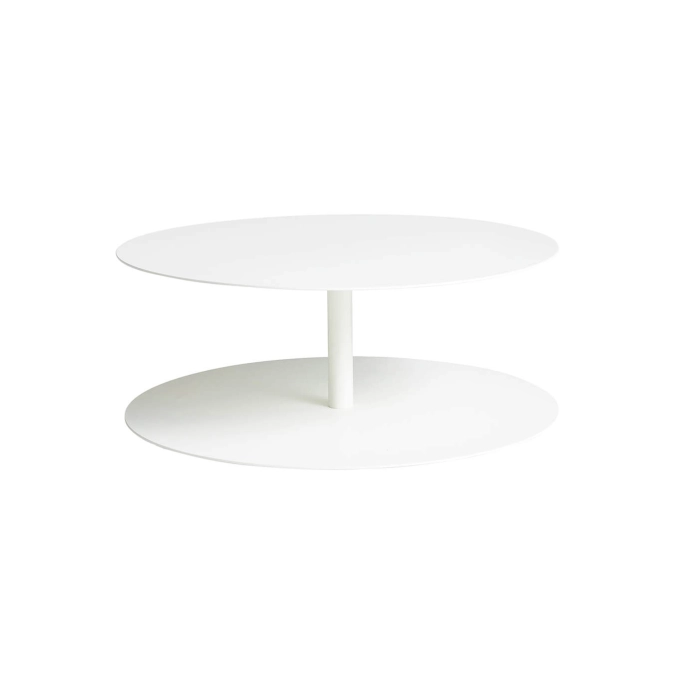 Table basse GONG Ø 73 Blanc CAPPELLINI