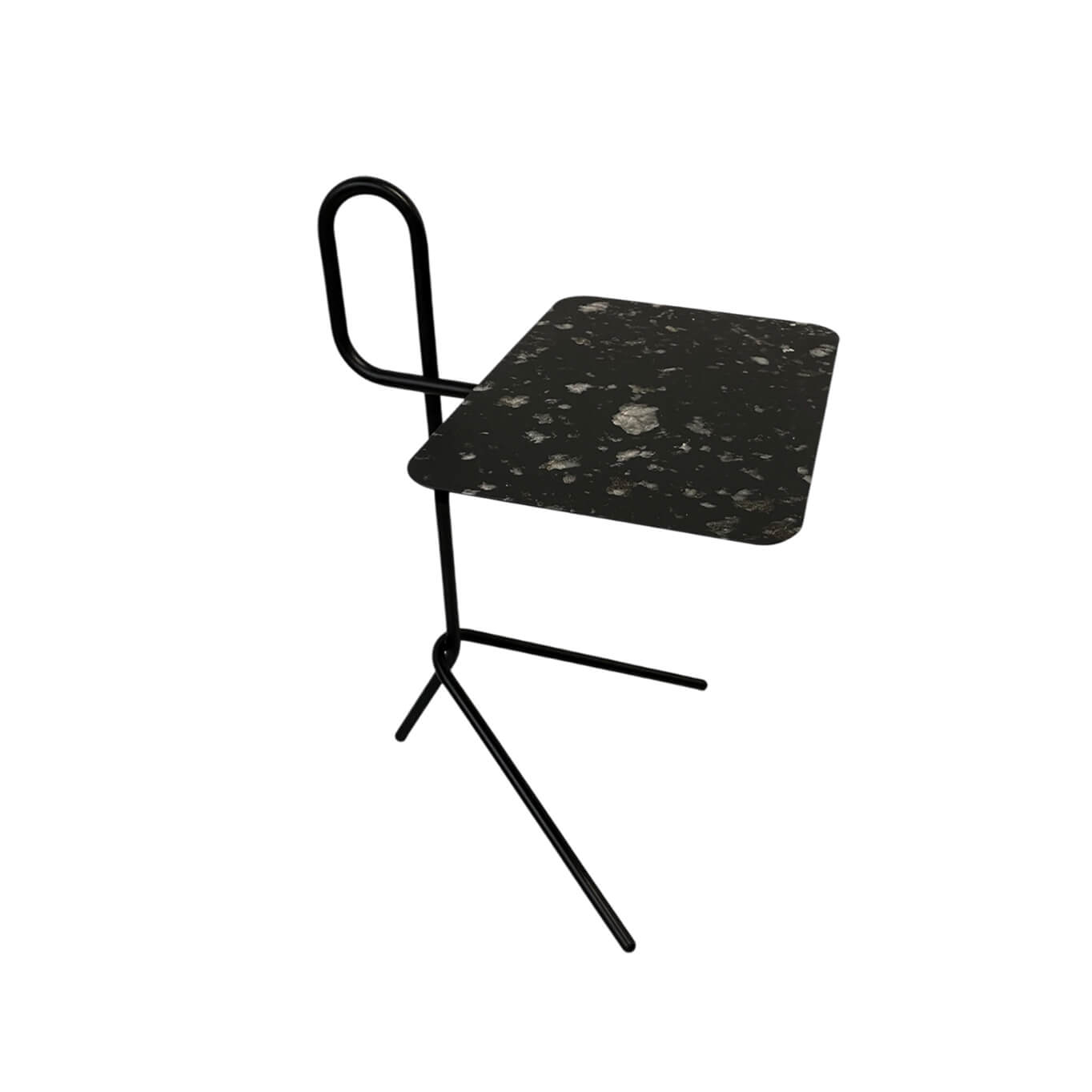 Table d'appoint guéridon LAIME 42 Noir/ noir NOMA