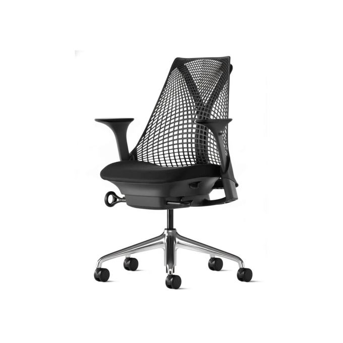 SAYL Noir Spinoza / Aluminium Poli HERMAN MILLER